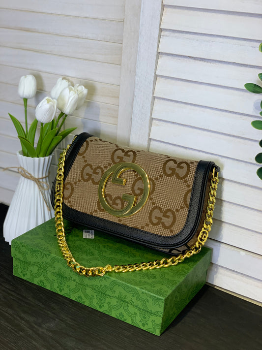 Gucci brown and black color with box