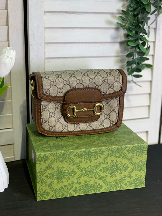 Gucci brown and beige color with box