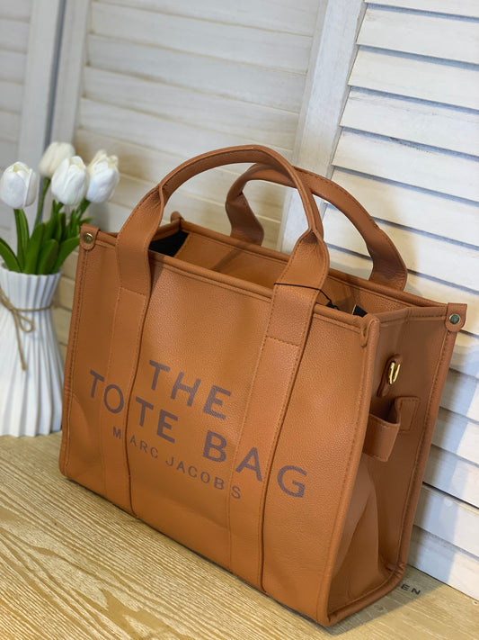 Tote bag, brown color, without box